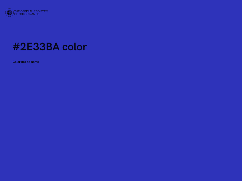 #2E33BA color image