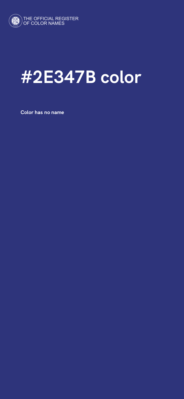 #2E347B color image
