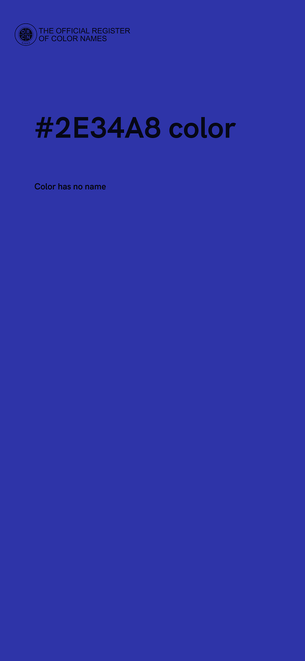 #2E34A8 color image
