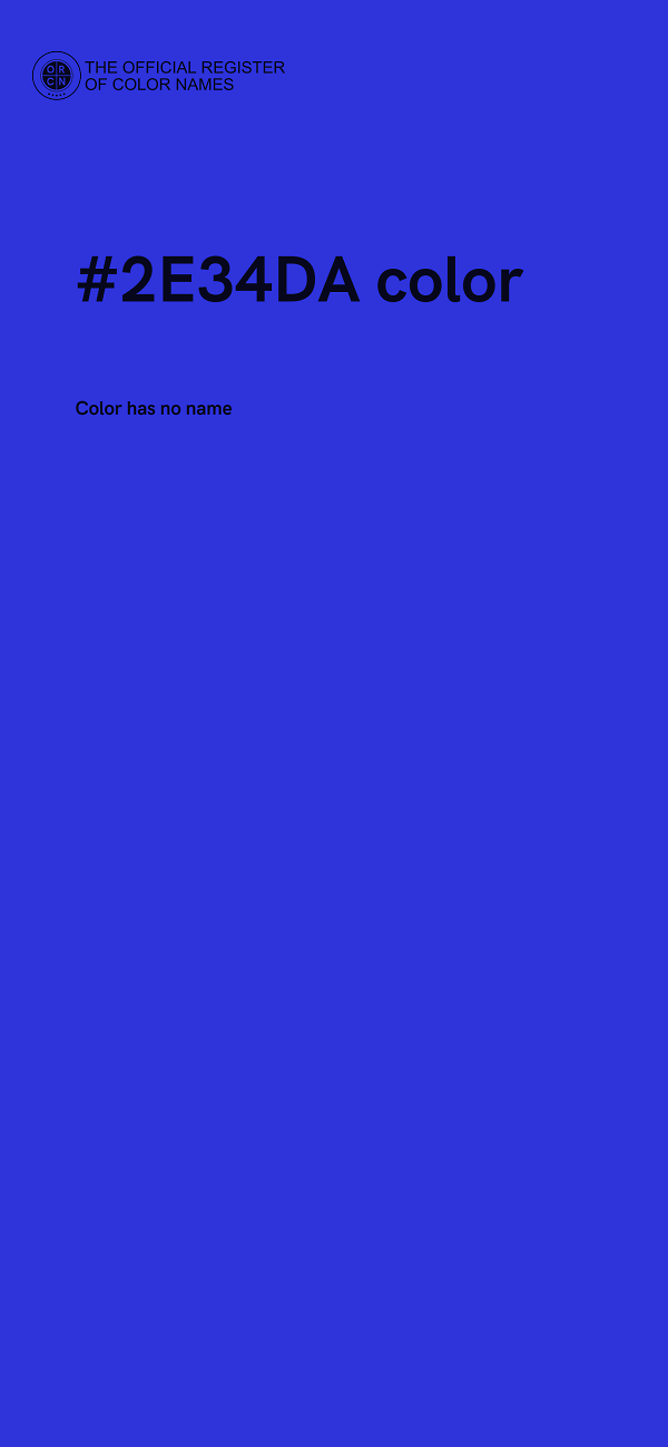 #2E34DA color image