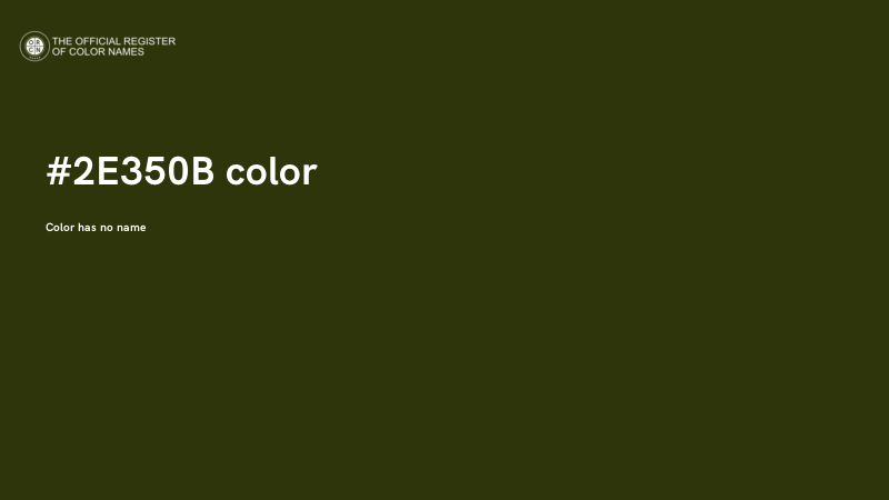 #2E350B color image