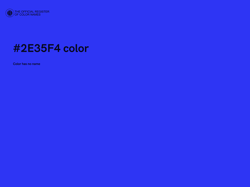 #2E35F4 color image