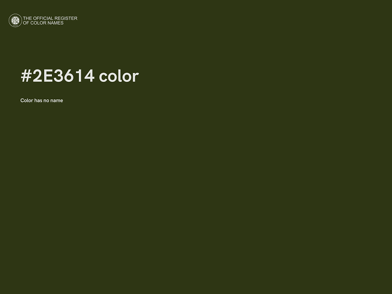 #2E3614 color image