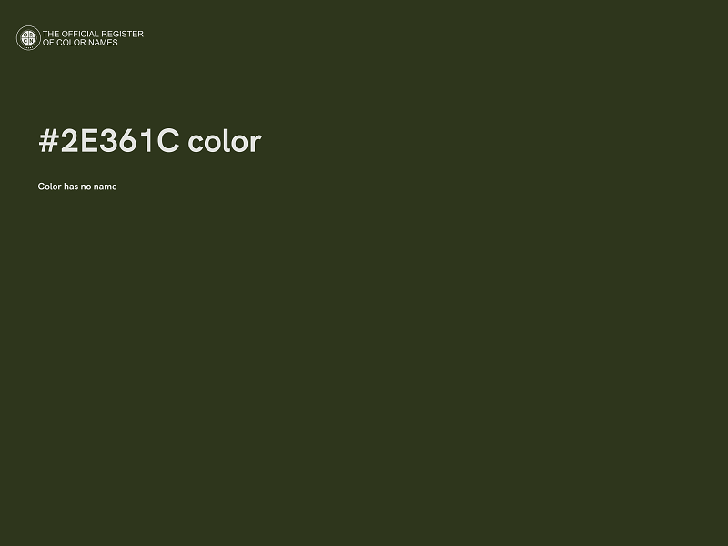 #2E361C color image