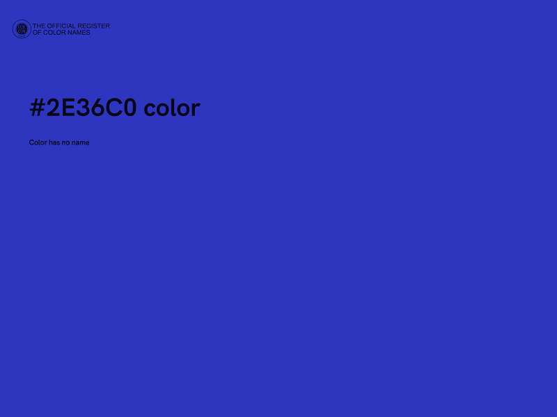 #2E36C0 color image