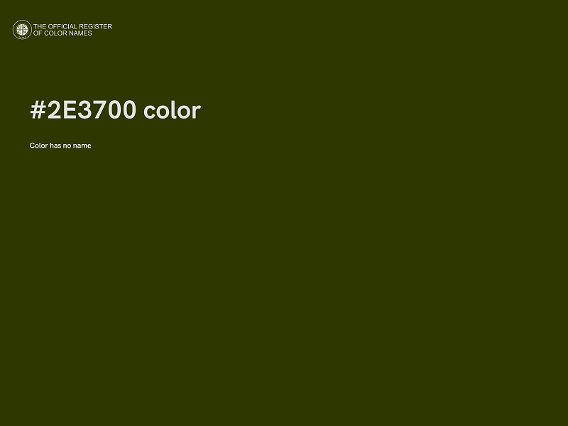 #2E3700 color image