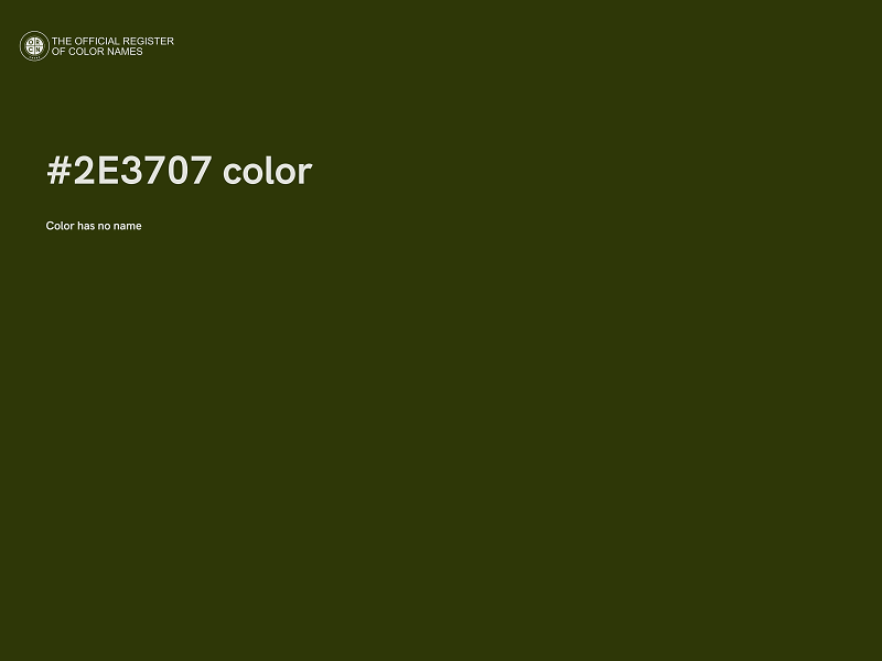#2E3707 color image