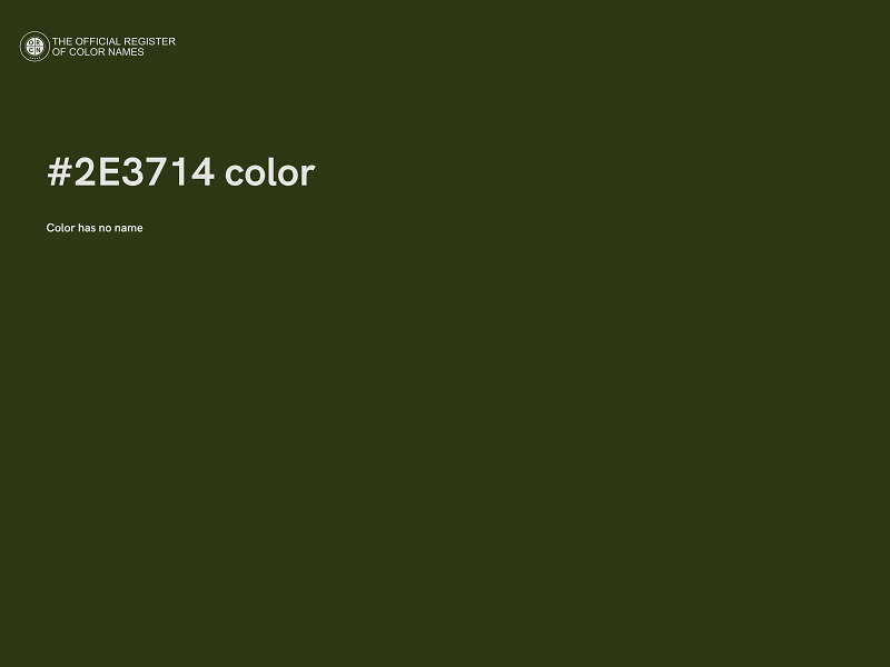 #2E3714 color image