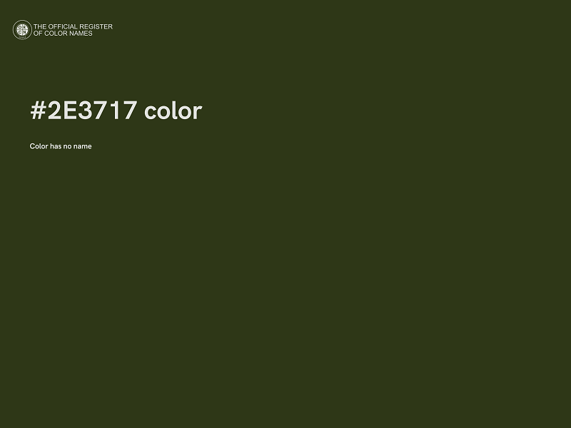 #2E3717 color image