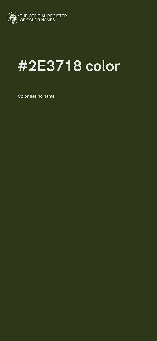 #2E3718 color image