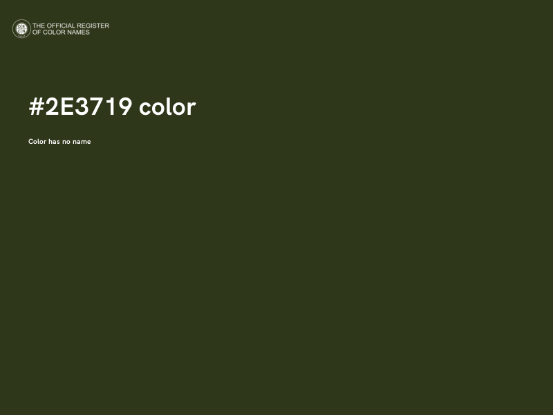 #2E3719 color image