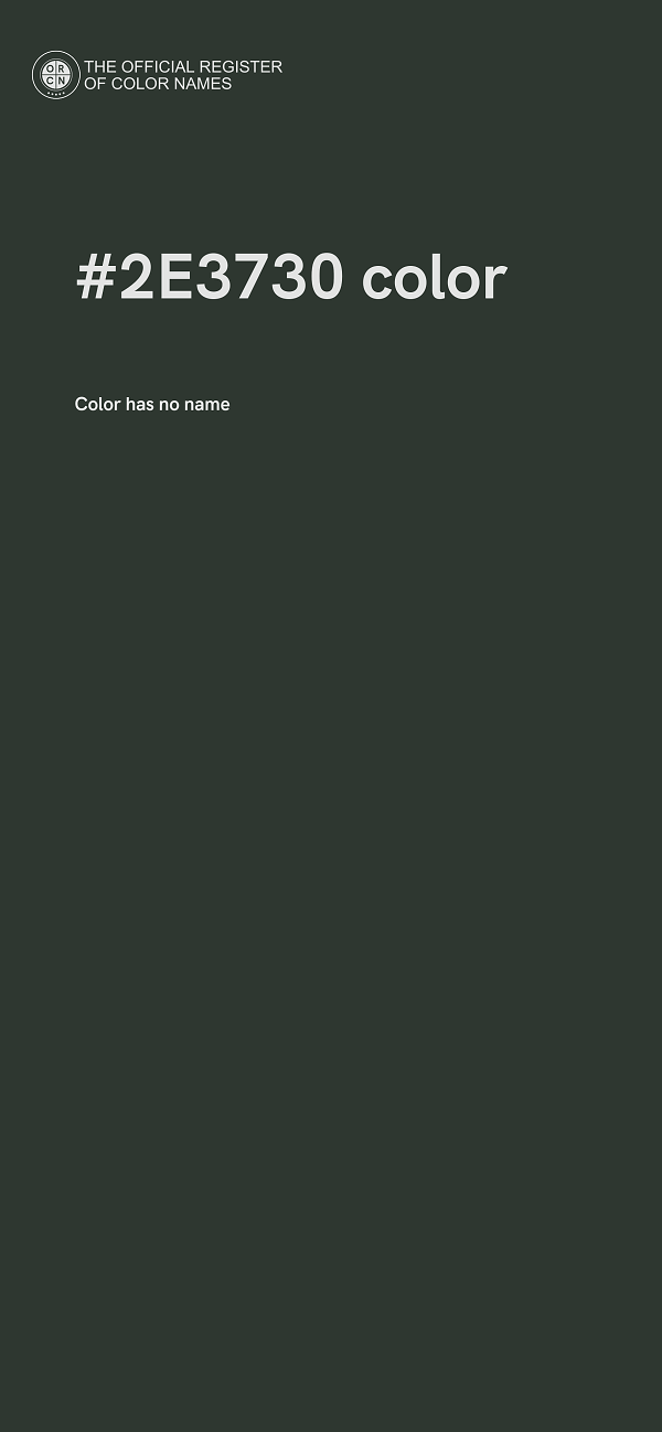 #2E3730 color image