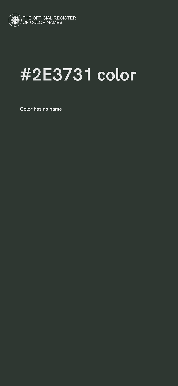 #2E3731 color image