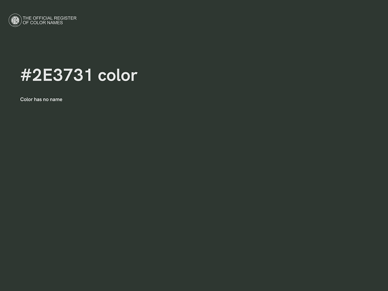 #2E3731 color image