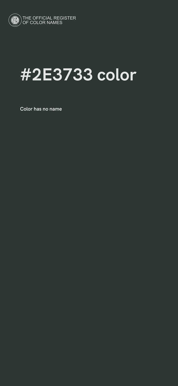 #2E3733 color image