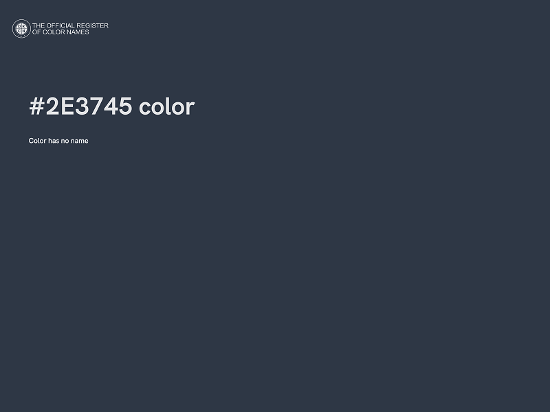 #2E3745 color image