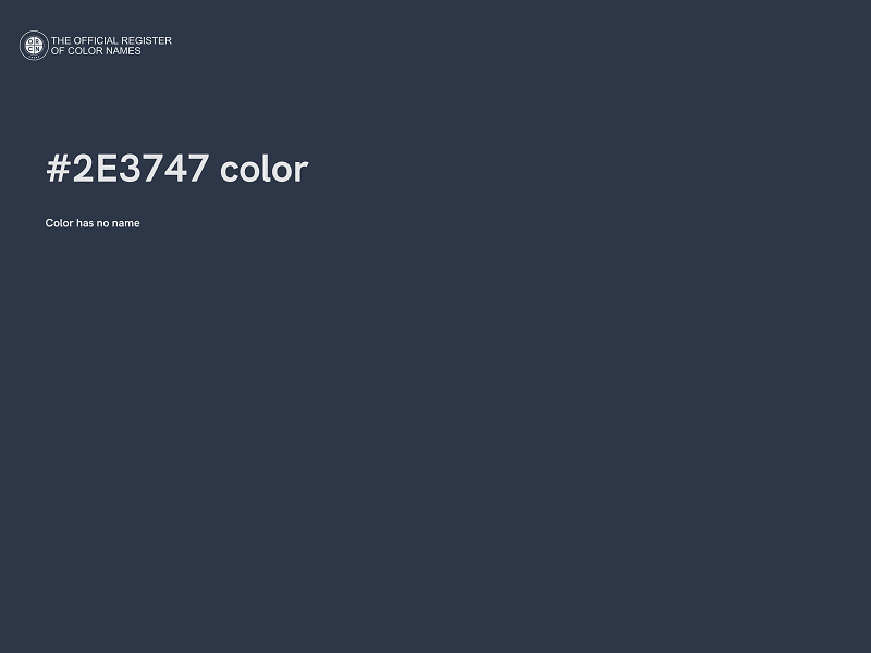 #2E3747 color image