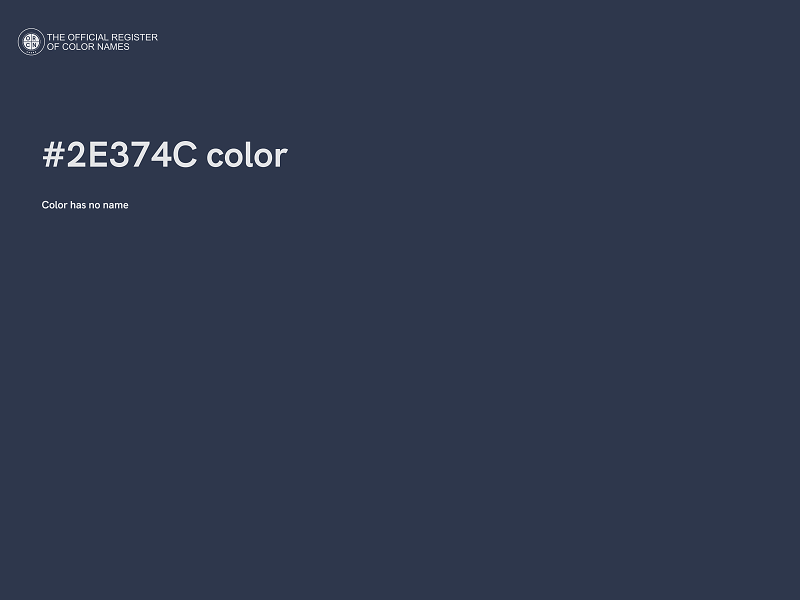 #2E374C color image