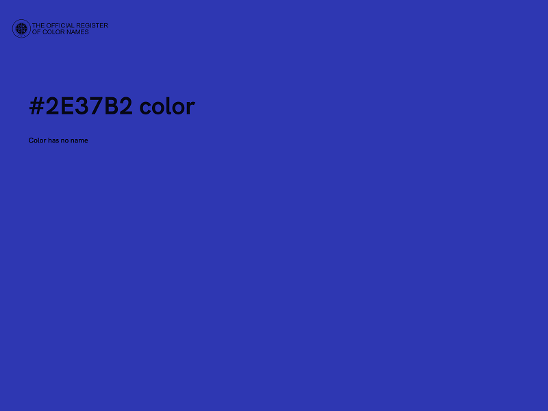 #2E37B2 color image