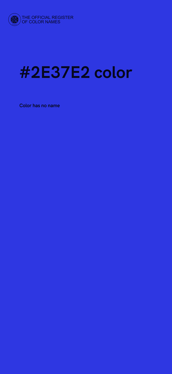 #2E37E2 color image