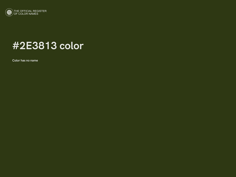 #2E3813 color image