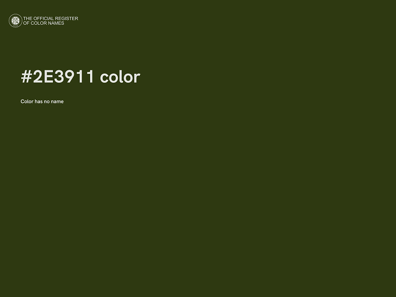 #2E3911 color image