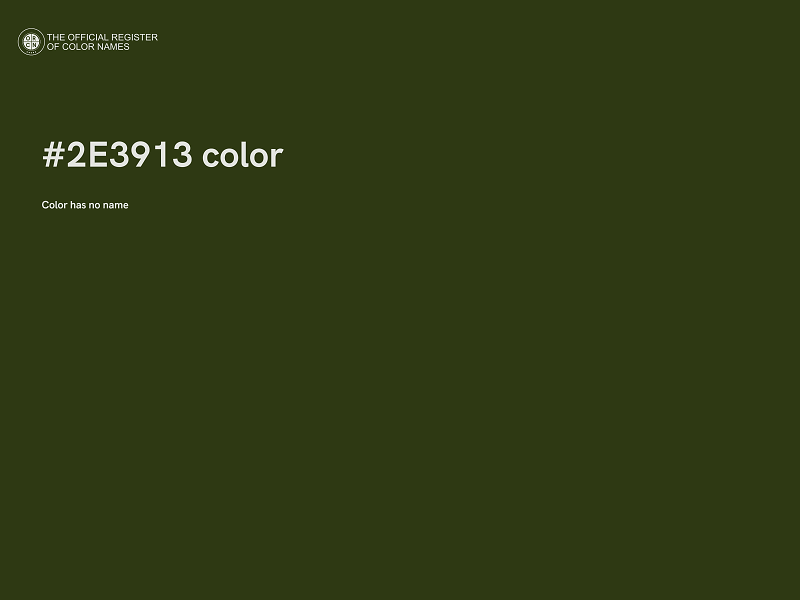 #2E3913 color image