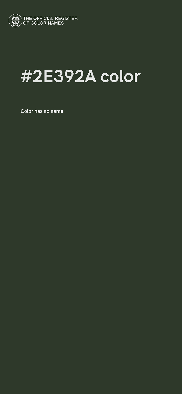 #2E392A color image