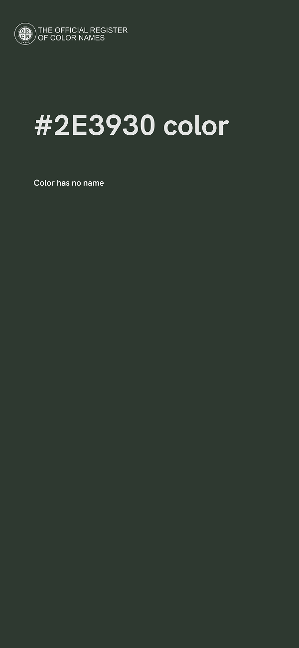 #2E3930 color image