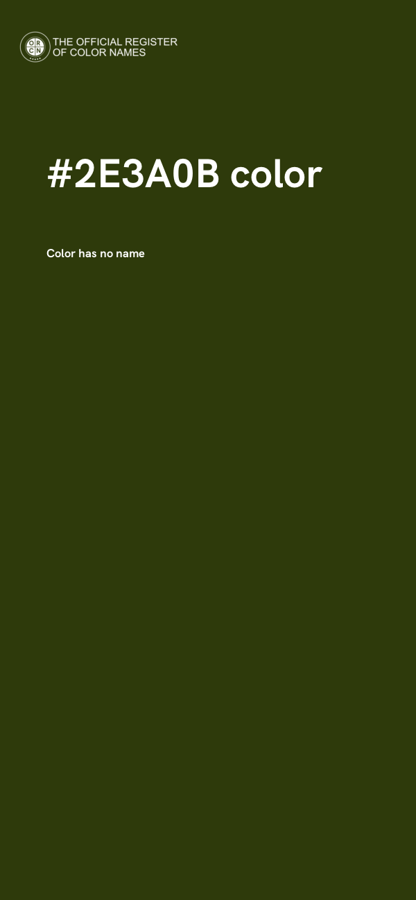 #2E3A0B color image