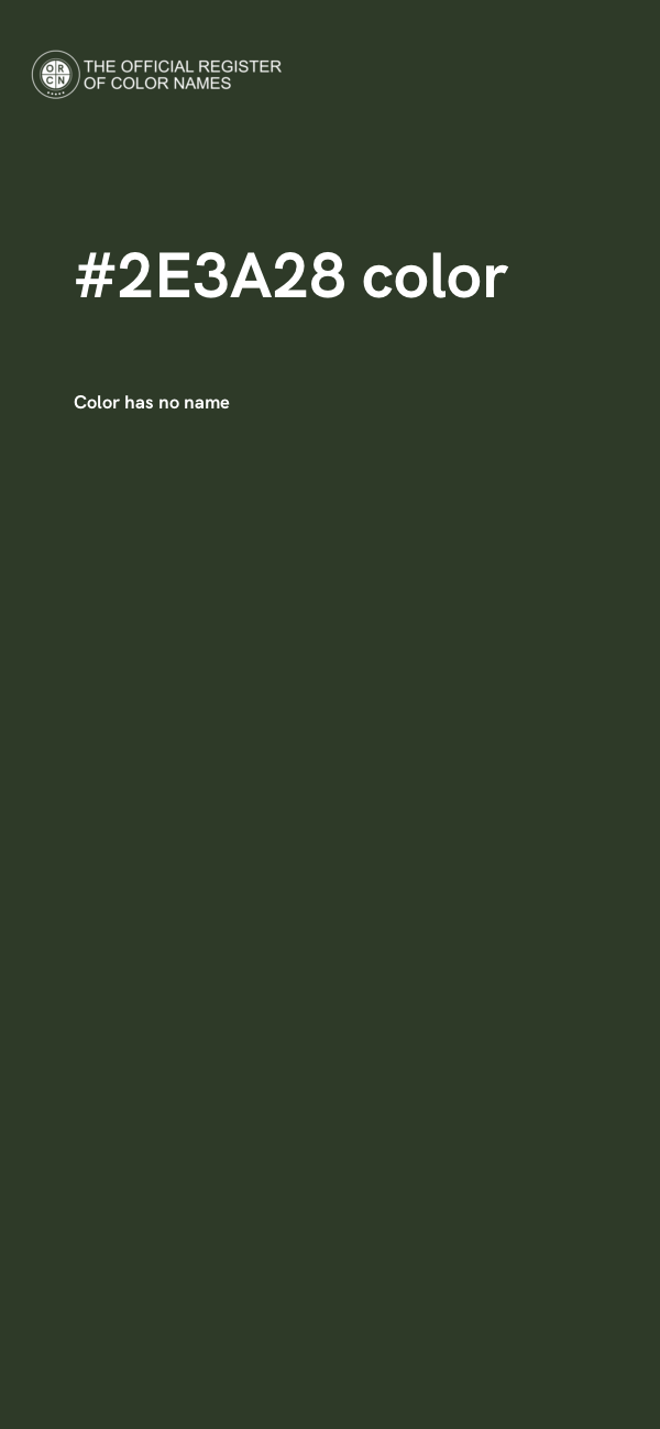 #2E3A28 color image