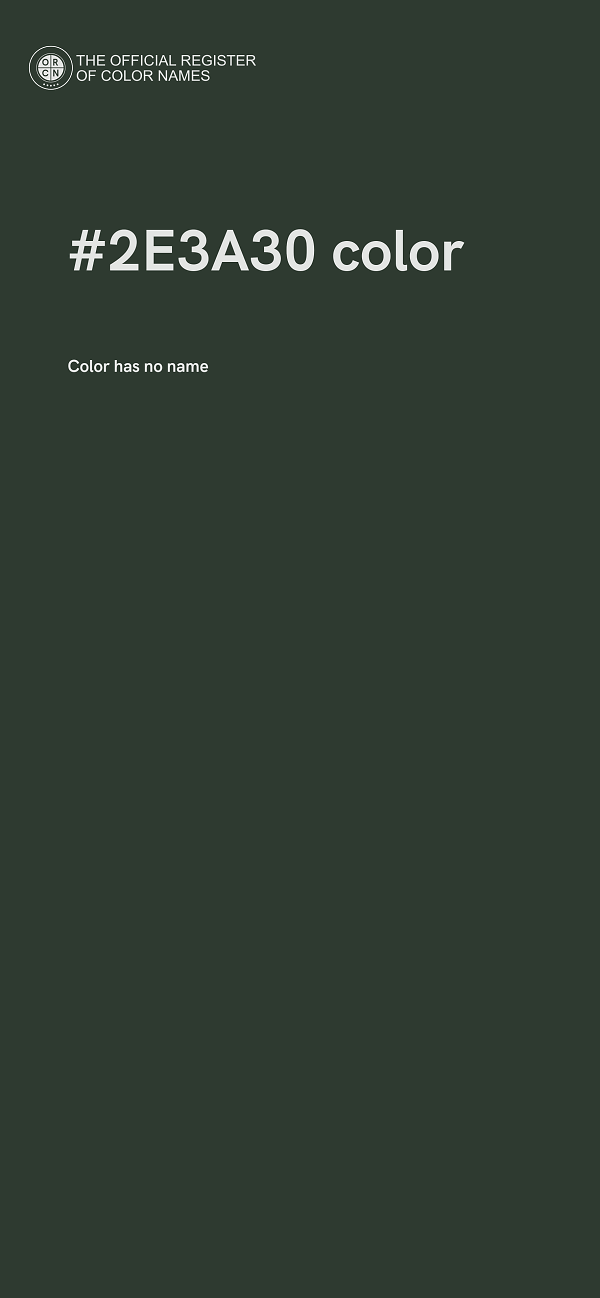 #2E3A30 color image