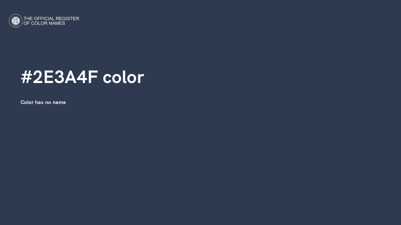 #2E3A4F color image