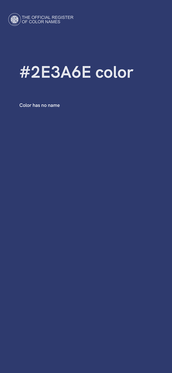 #2E3A6E color image