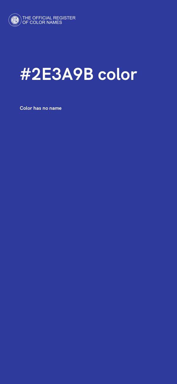 #2E3A9B color image