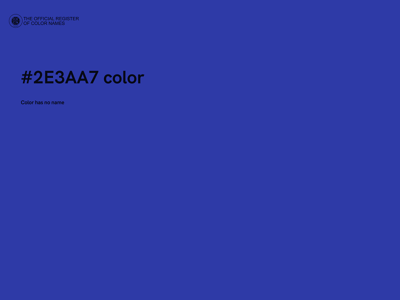 #2E3AA7 color image