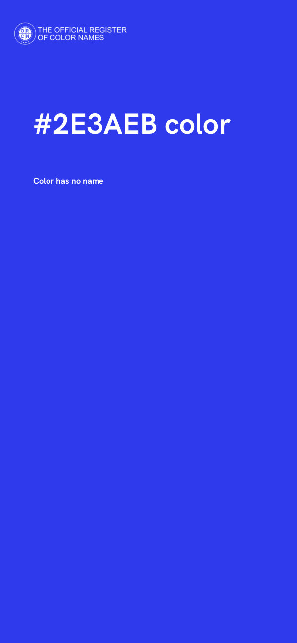 #2E3AEB color image