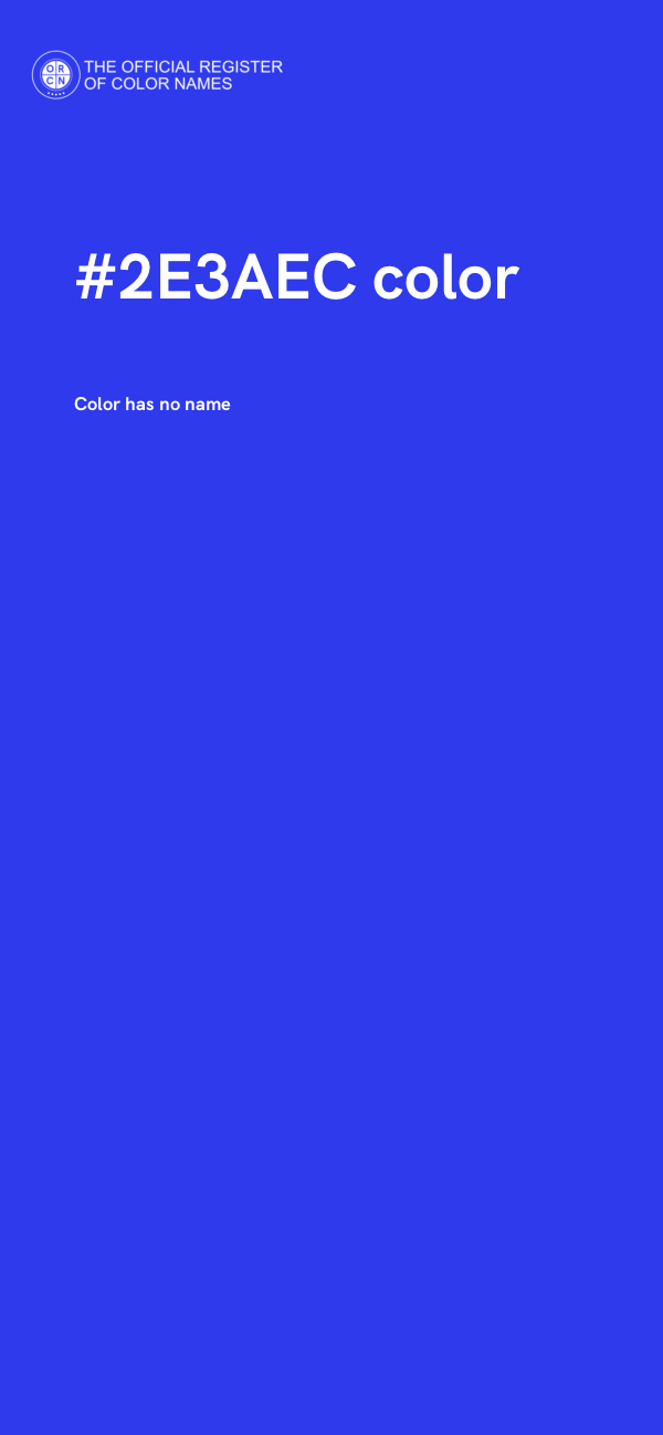#2E3AEC color image