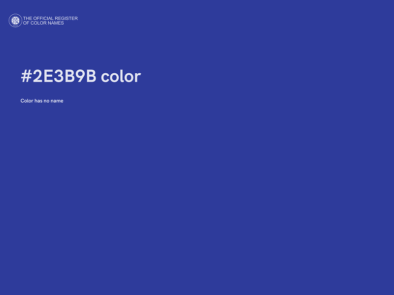 #2E3B9B color image