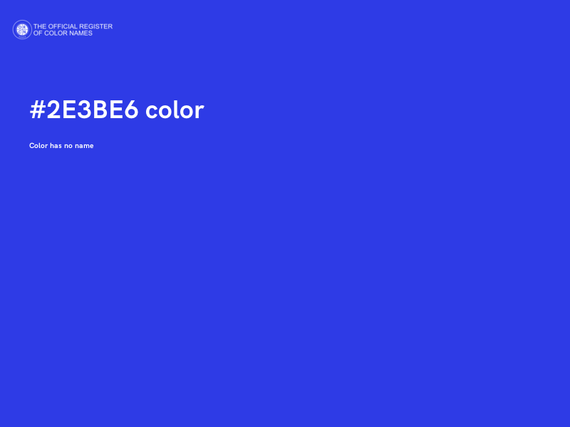 #2E3BE6 color image