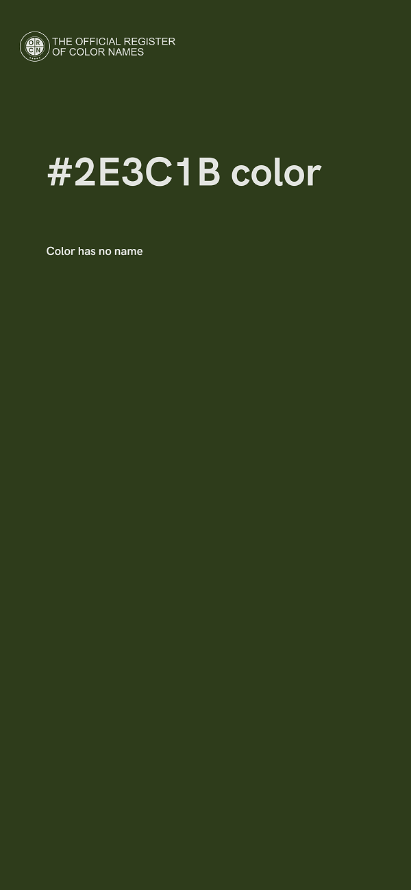#2E3C1B color image