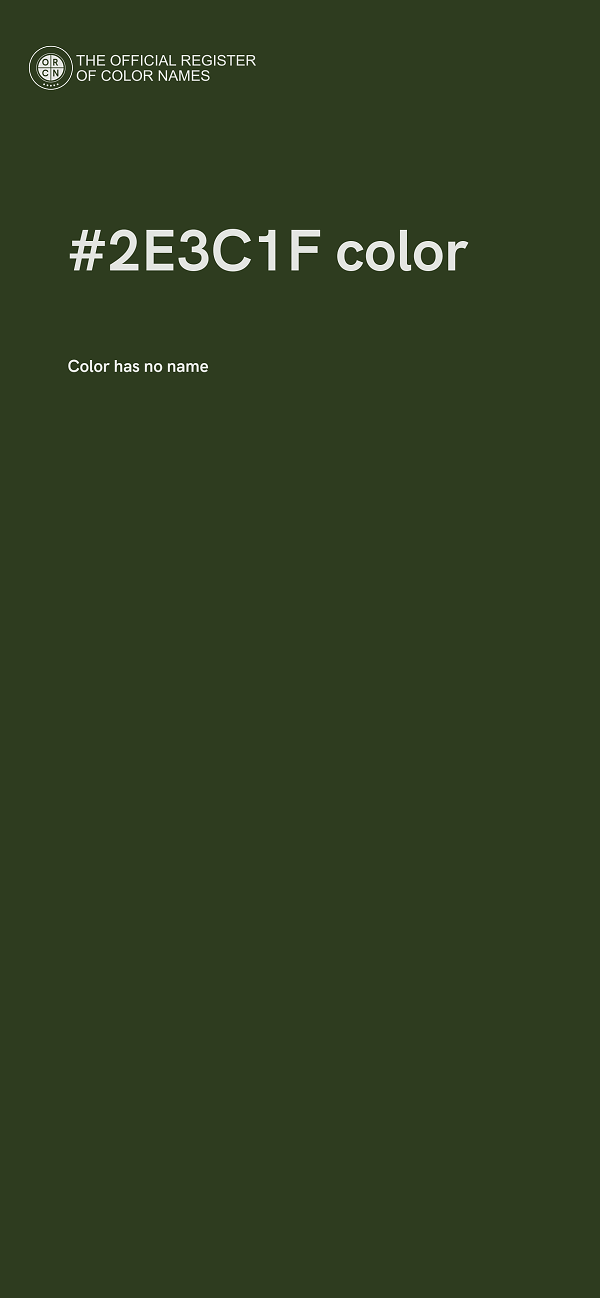 #2E3C1F color image