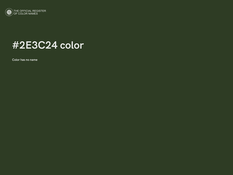 #2E3C24 color image