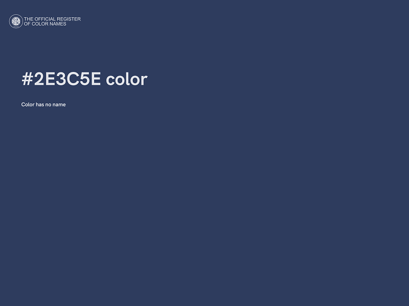 #2E3C5E color image