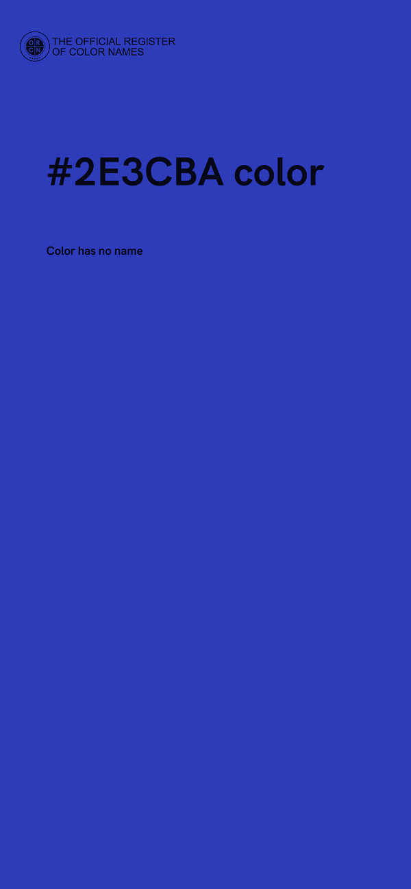 #2E3CBA color image