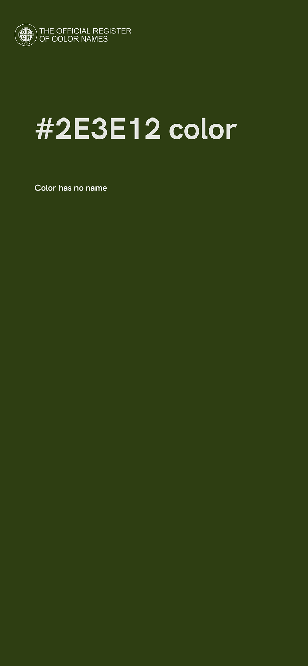 #2E3E12 color image