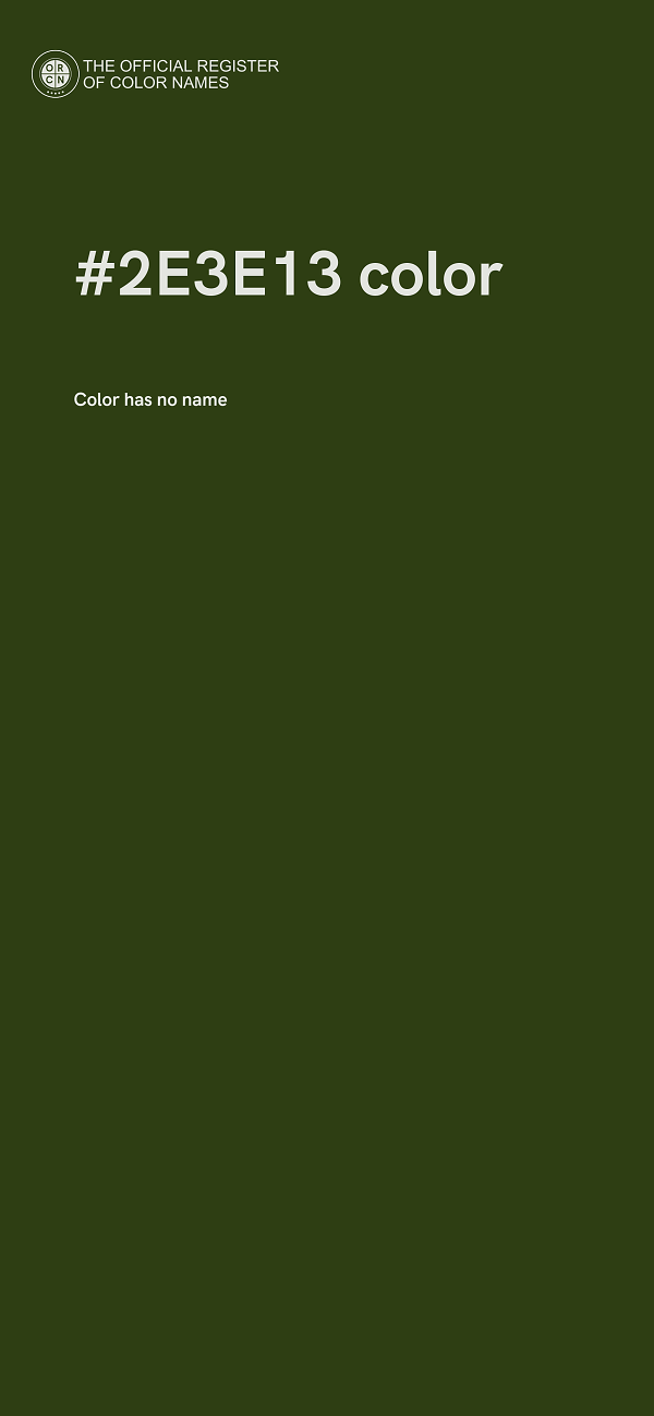 #2E3E13 color image