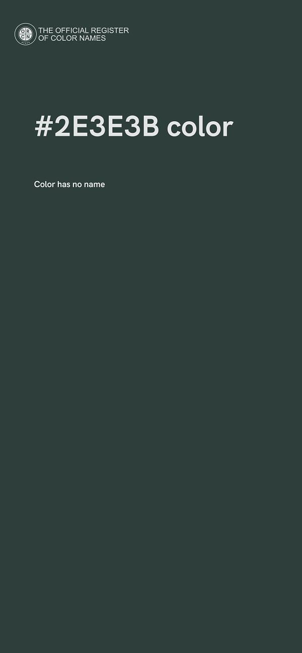#2E3E3B color image