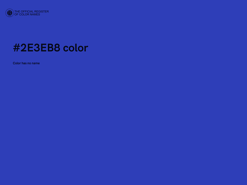 #2E3EB8 color image