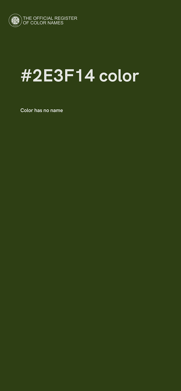 #2E3F14 color image
